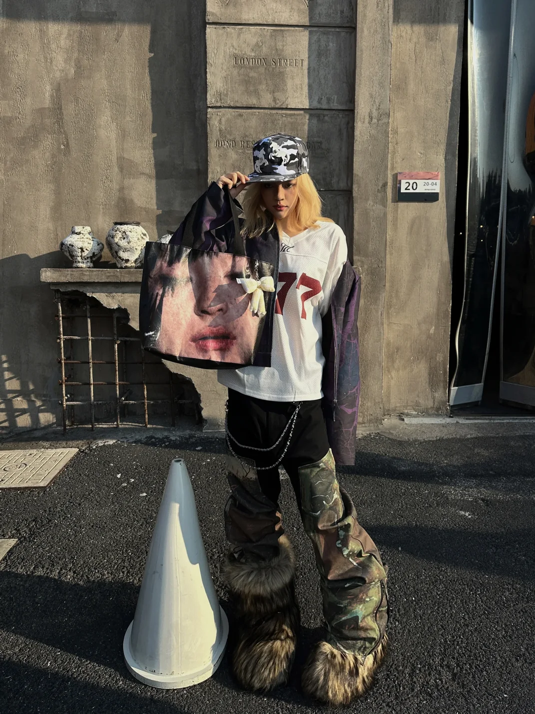 FromTheErebus | Portrait Print Waterproof Tote Bag
