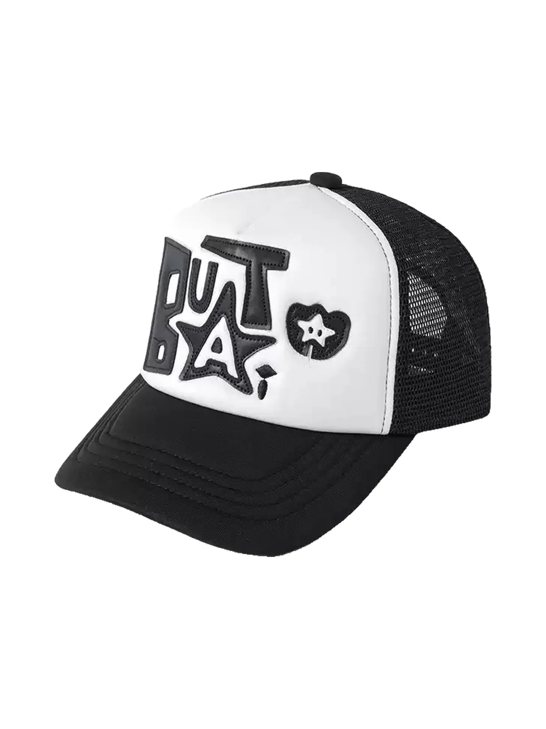 TWINBUTA | Colorblock Embroidered Patch Trucker Hat