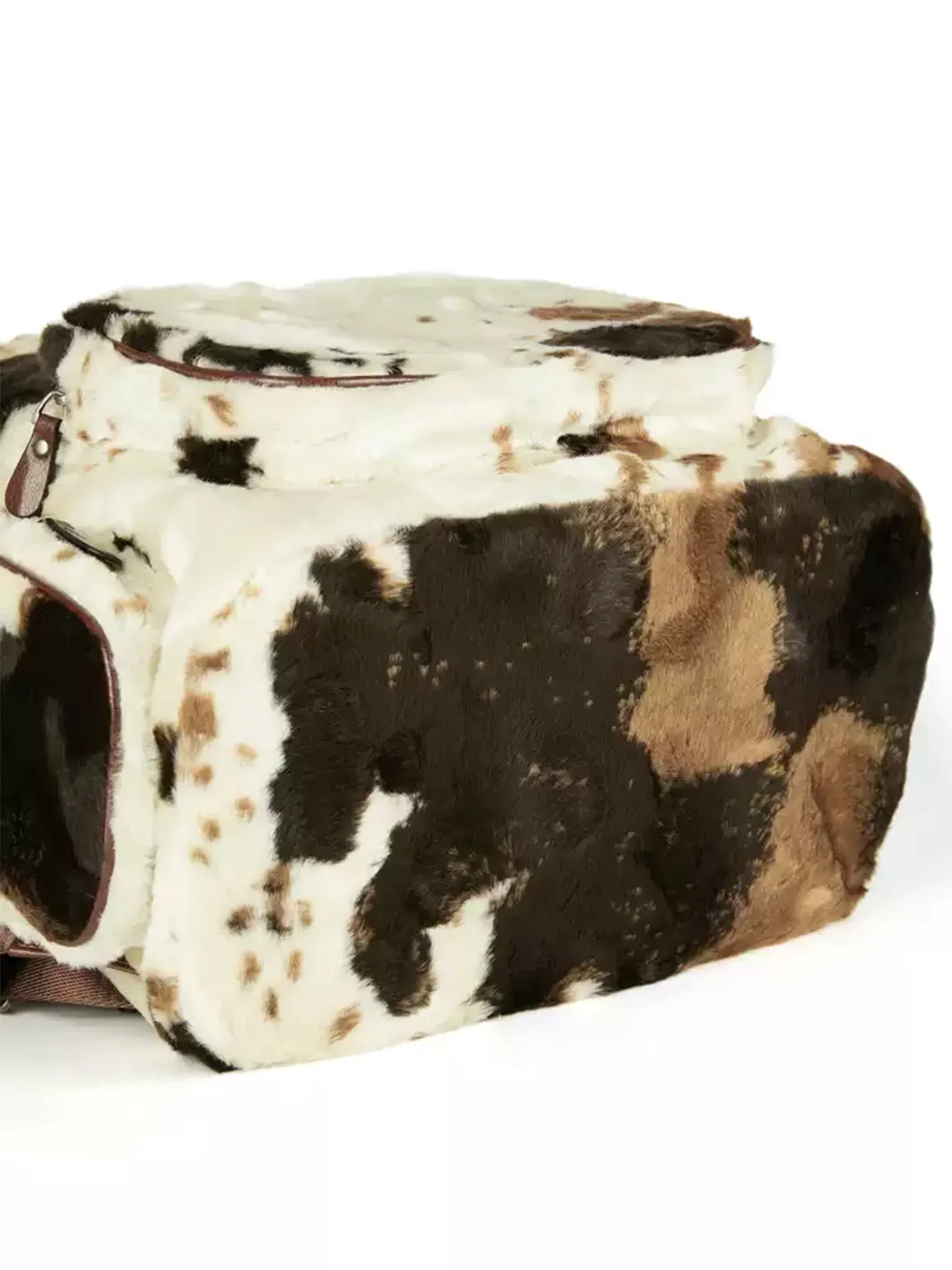 SevenJss | Large Plush Cow Print Backpack