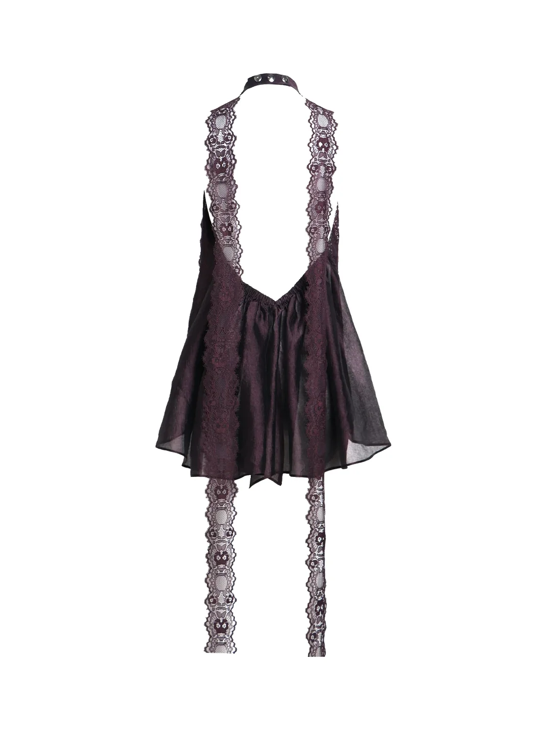 Flowers birds Market | Loose Backless Lace Halter Top
