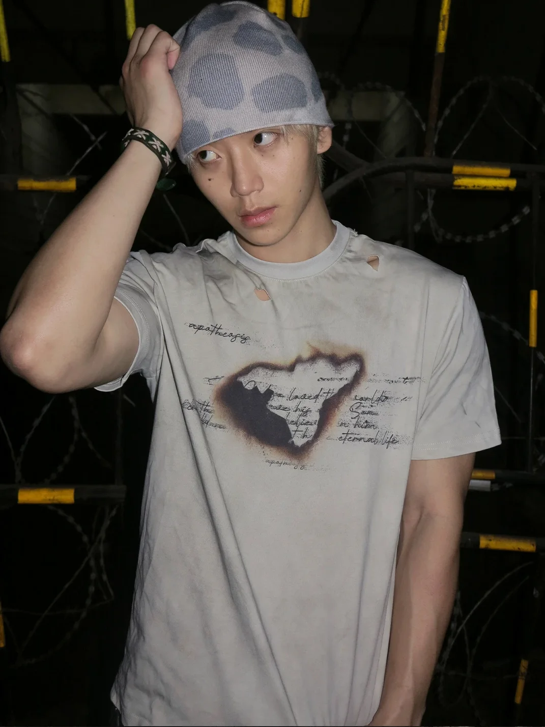 Dream Band | Distressed Smoke Print Short Sleeve T-Shirt