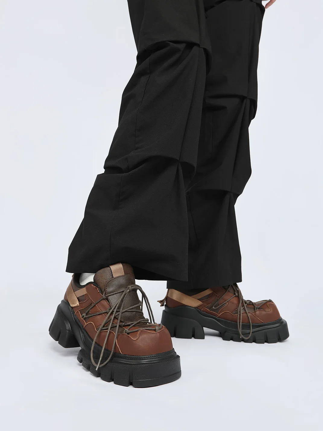 Enqo | Retro Platform Derby Shoes