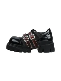 Enqo | Retro Buckled Platform Shoes