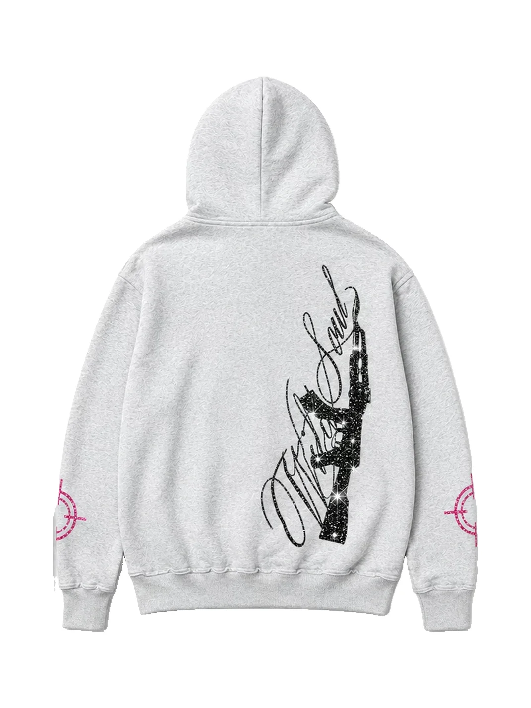 PAIKI | Punk Gun Graphic Zip-Up Hoodie