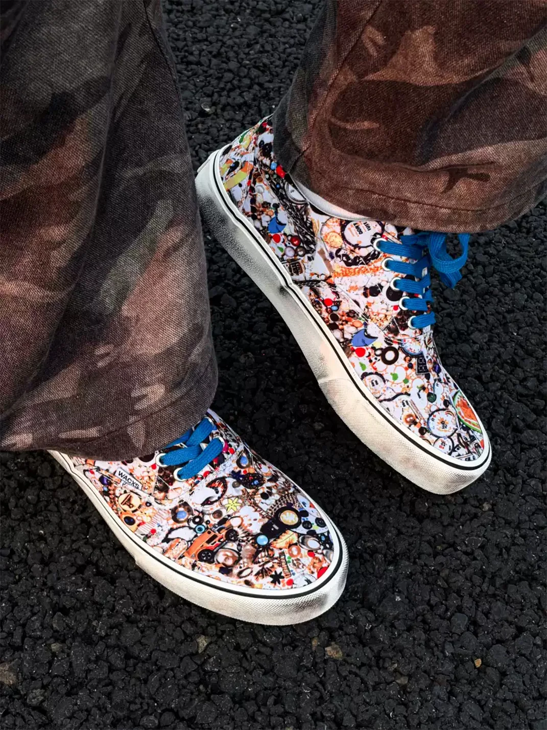 ZDZZFT | Allover Print Low Top Canvas Sneakers