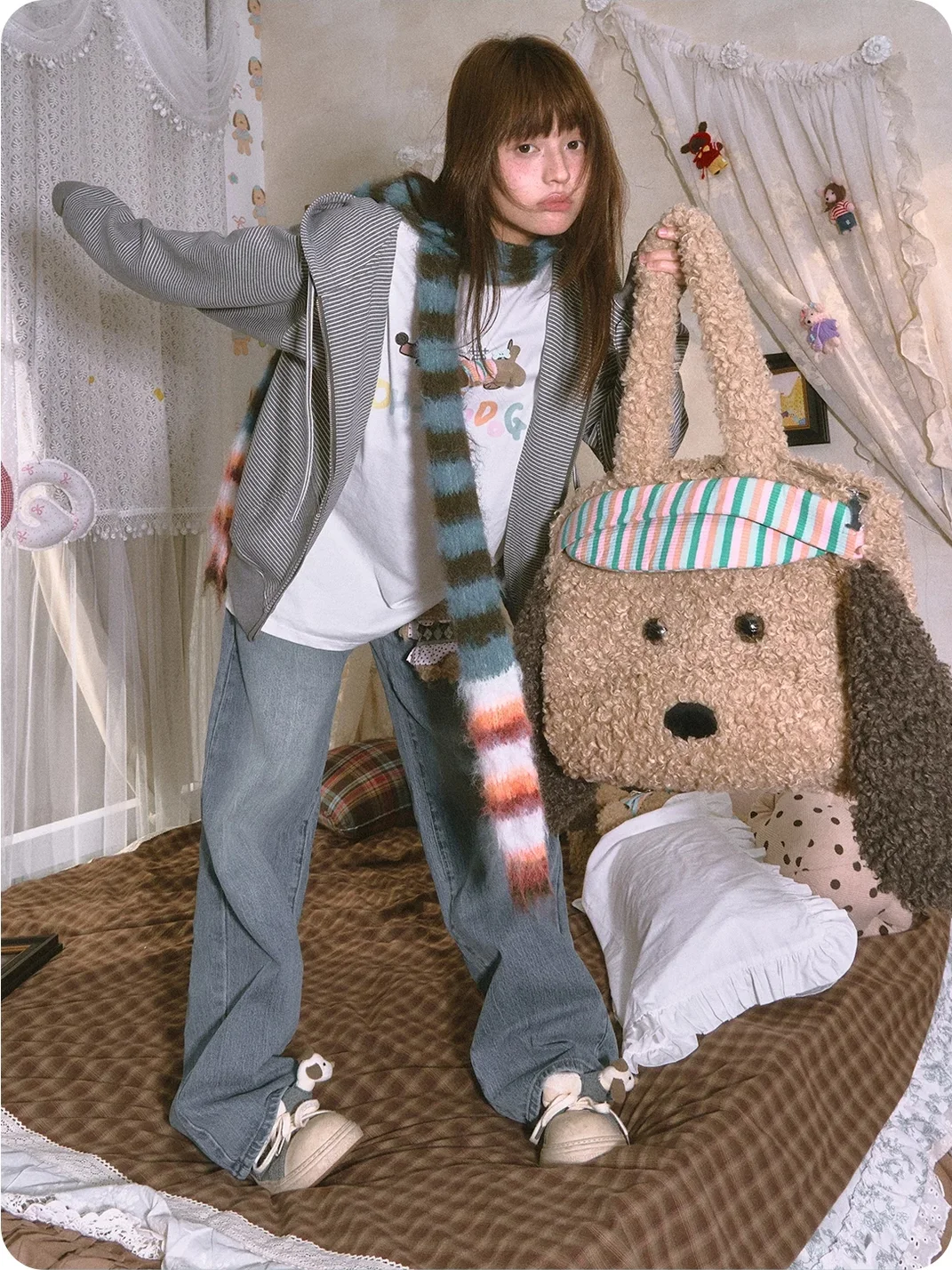OhTODOG | Large Plush Dog-Shaped Tote Bag