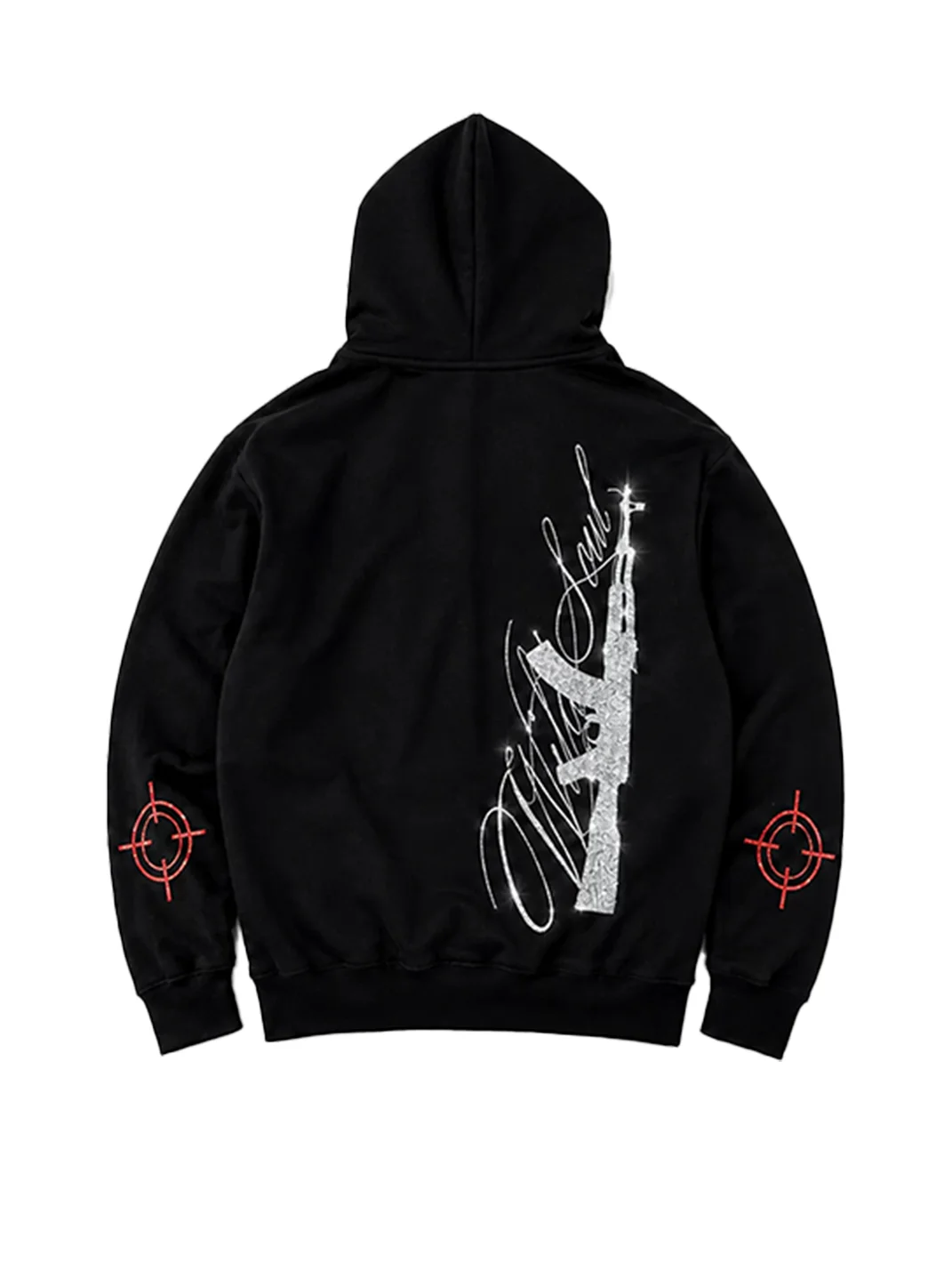 PAIKI | Punk Gun Graphic Zip-Up Hoodie