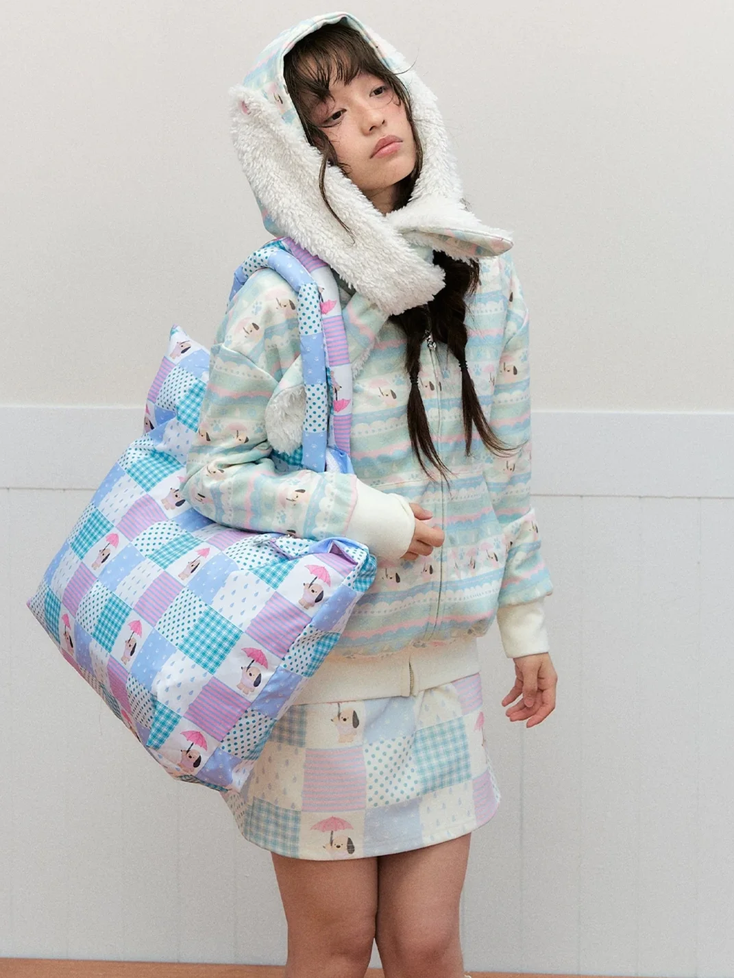 OhTODOG | Multicolor Printed Padded Tote Bag