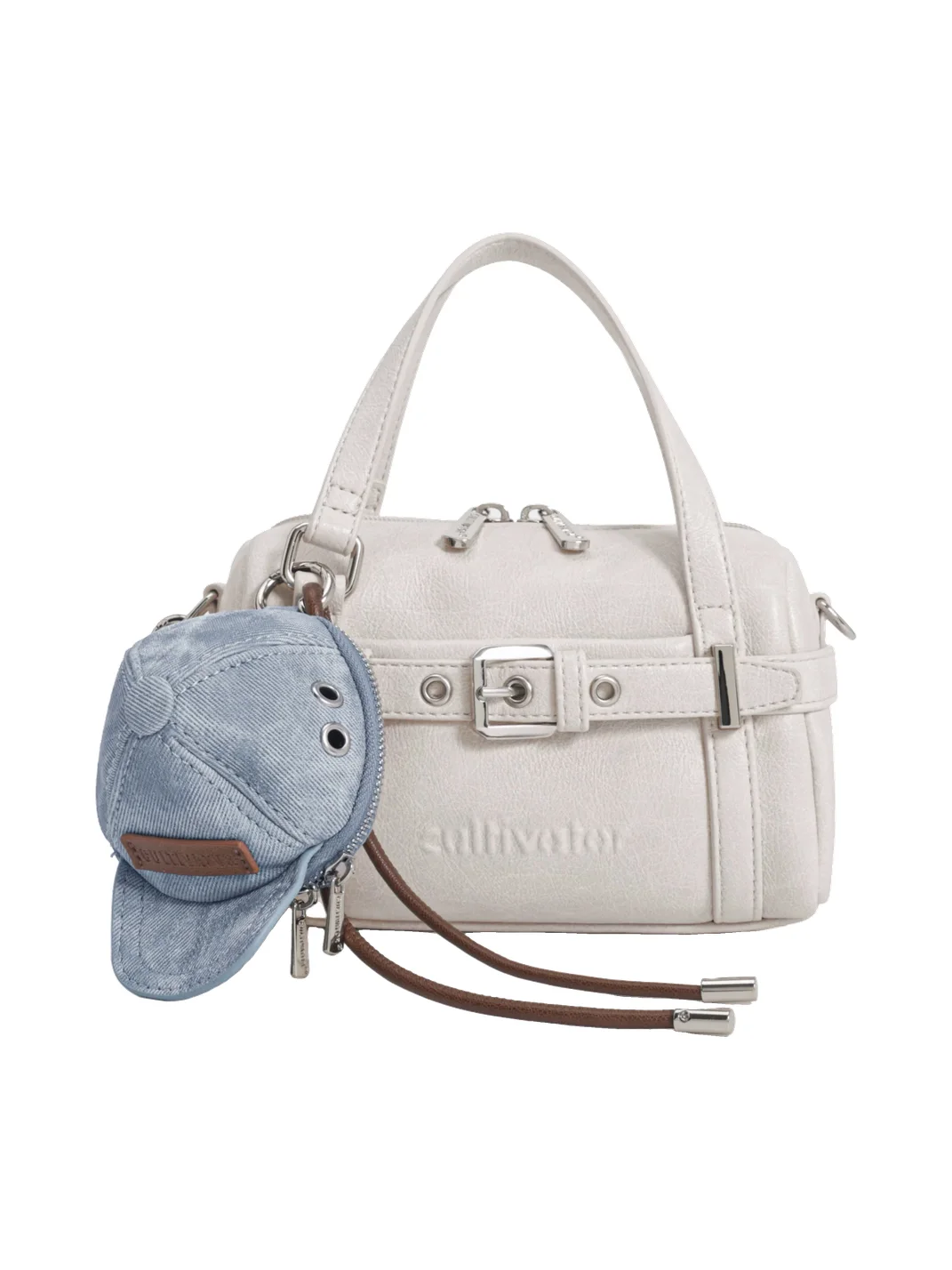 CULTIVATOR | Vintage Contrast Leather Boston Pillow Handbag
