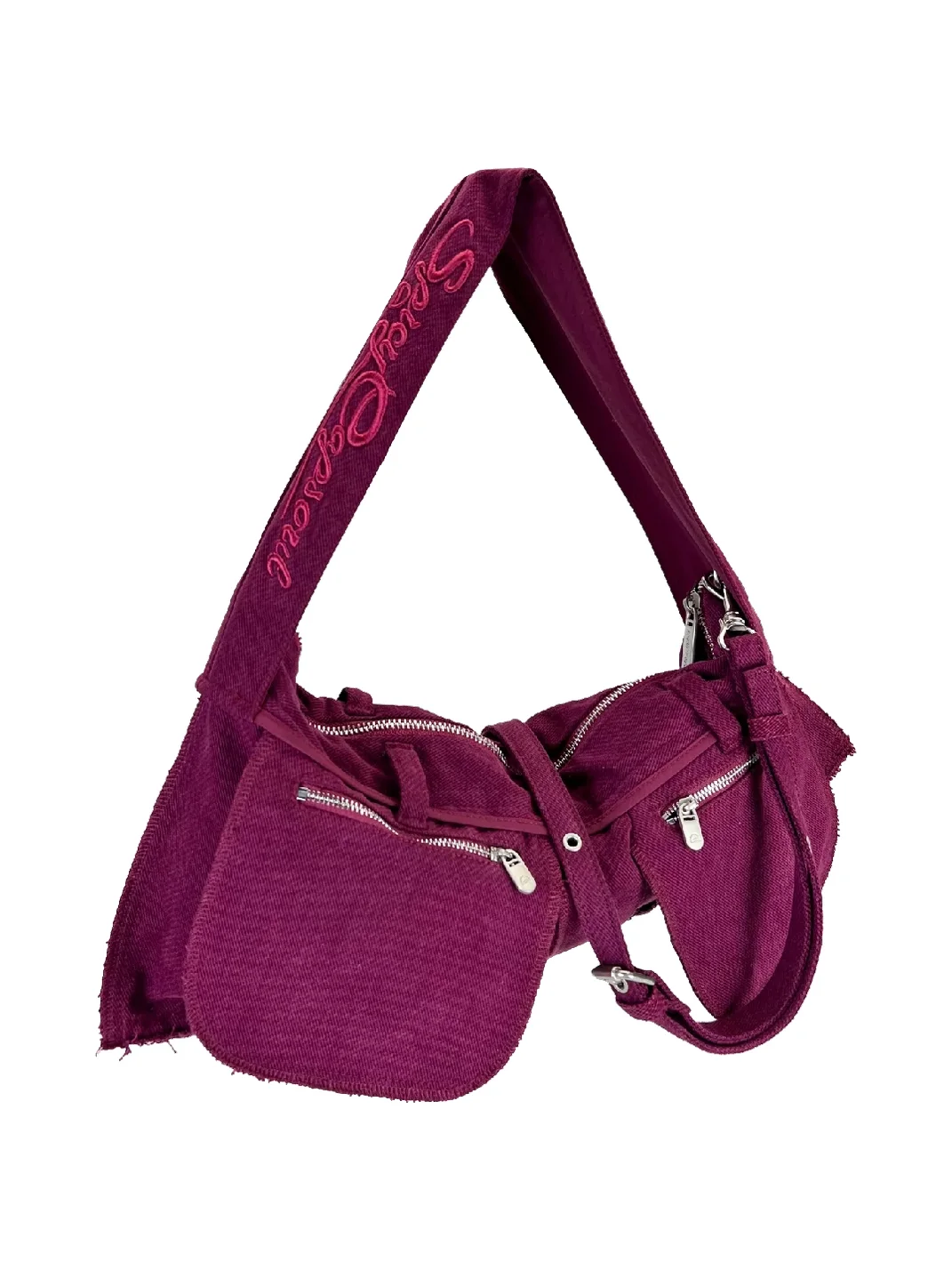SpicyCapSoul | Washed Brushed Canvas Crossbody Shoulder Bag