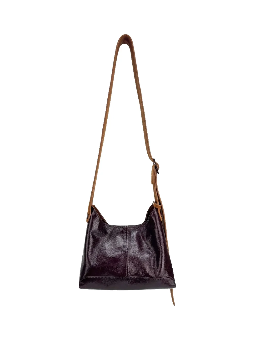 SpicyCapSoul | Leather And Suede Hobo Crossbody Bag