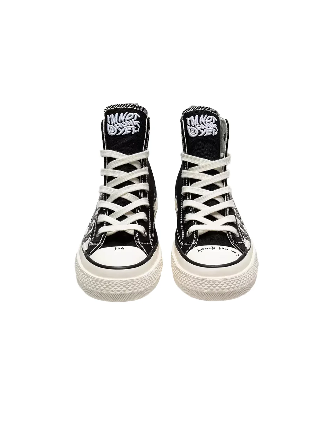BBIMP | Black Phantom Print Platform Canvas Sneakers