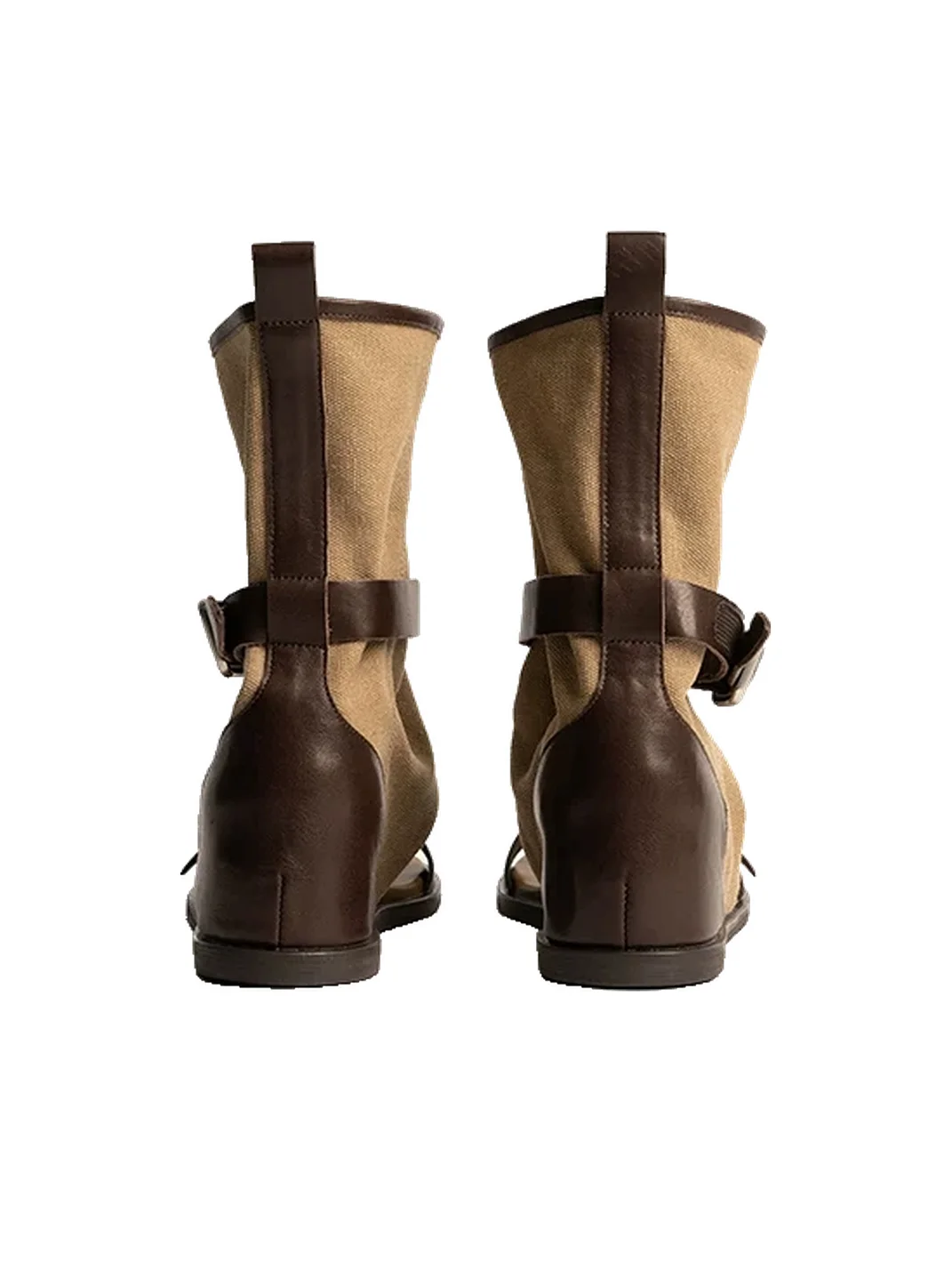 ZHUDAGE | Retro Open-Toe Slouch Sandal Boots