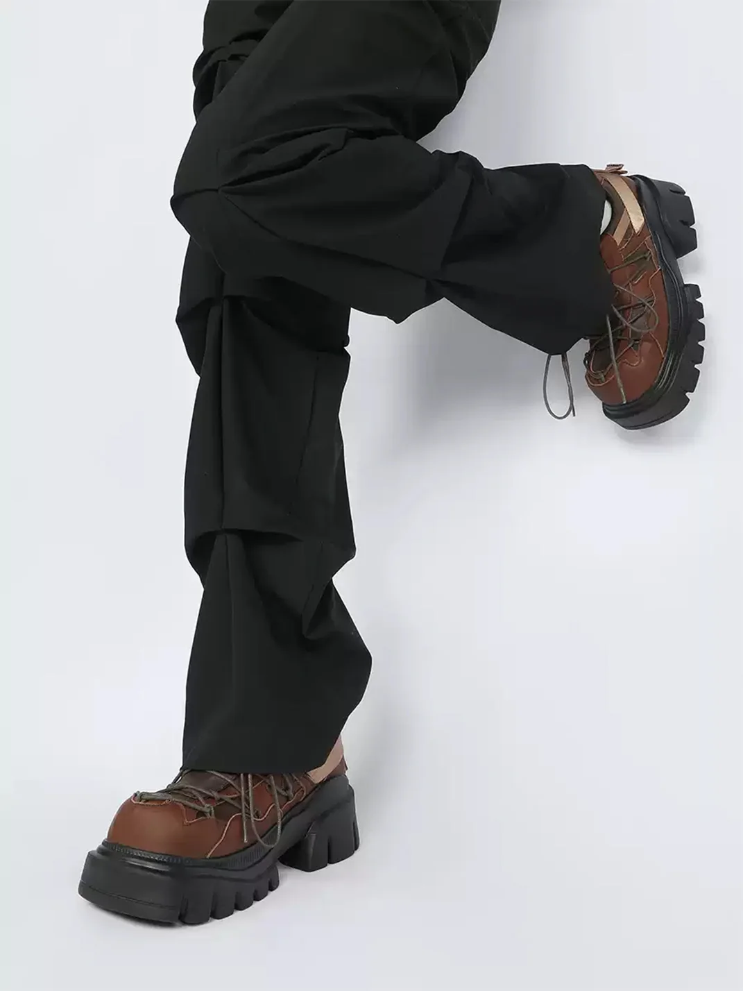 Enqo | Retro Platform Derby Shoes