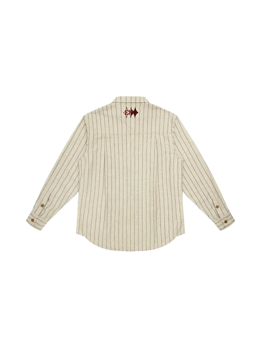 EMOBROTHER | Deconstructed Napoleon Stand Collar Striped Shirt