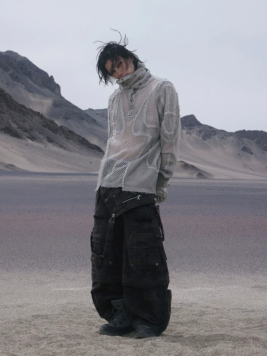PERSONSOUL | Three-In-One Detachable Camouflage Cargo Pants