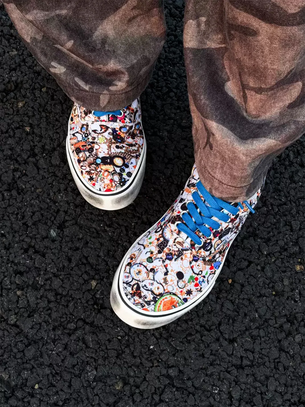 ZDZZFT | Allover Print Low Top Canvas Sneakers