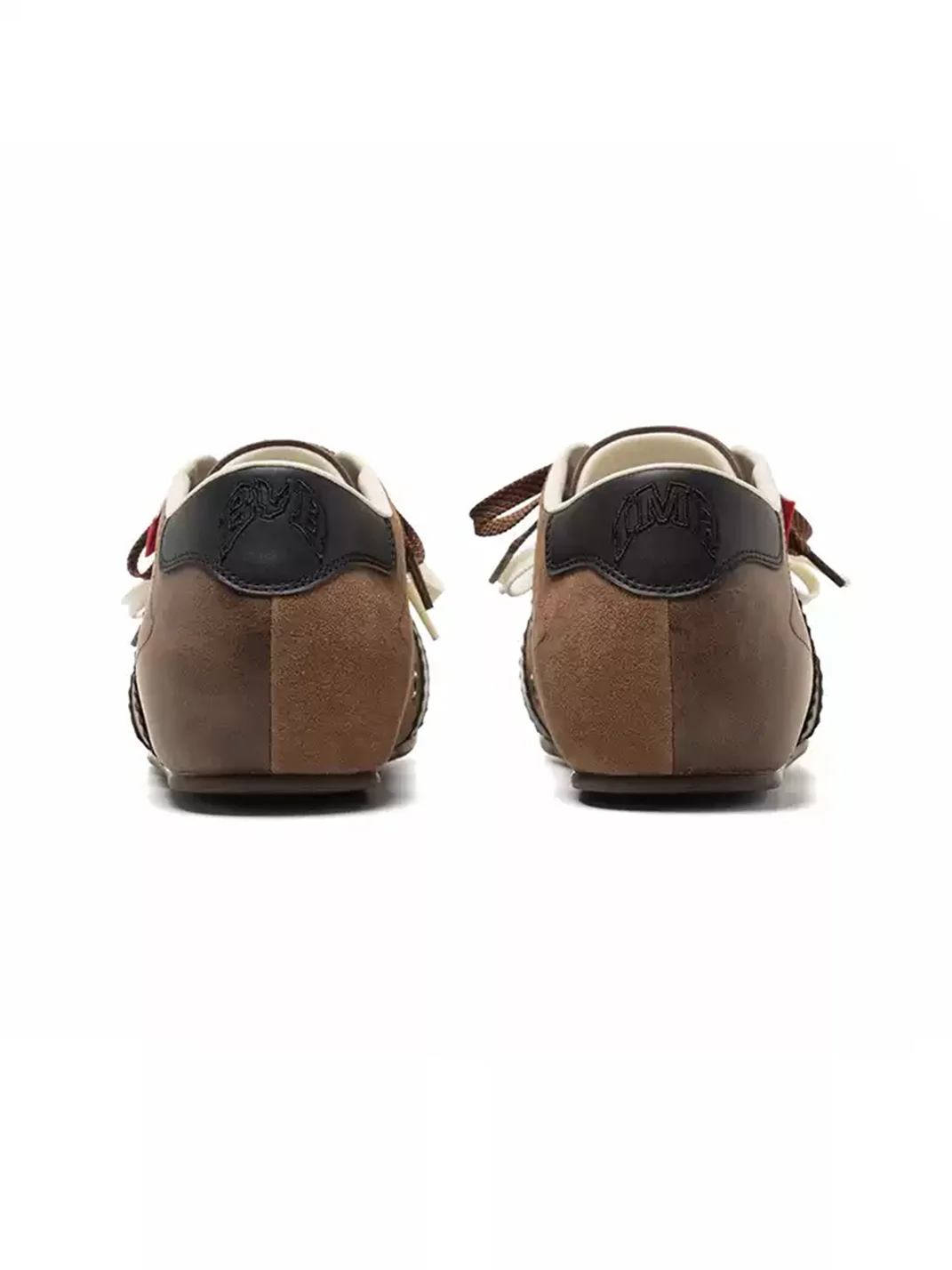 BBIMP | Retro Shadow Mocha Cartoon Shell-Toe Skate Sneakers