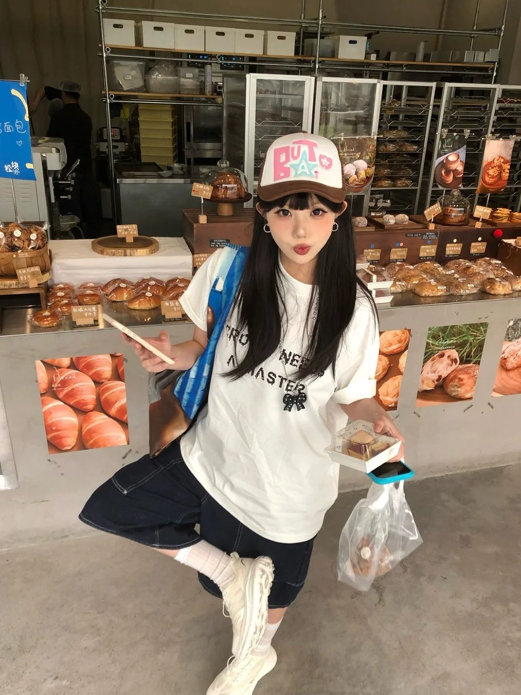 TWINBUTA | Colorblock Embroidered Patch Trucker Hat