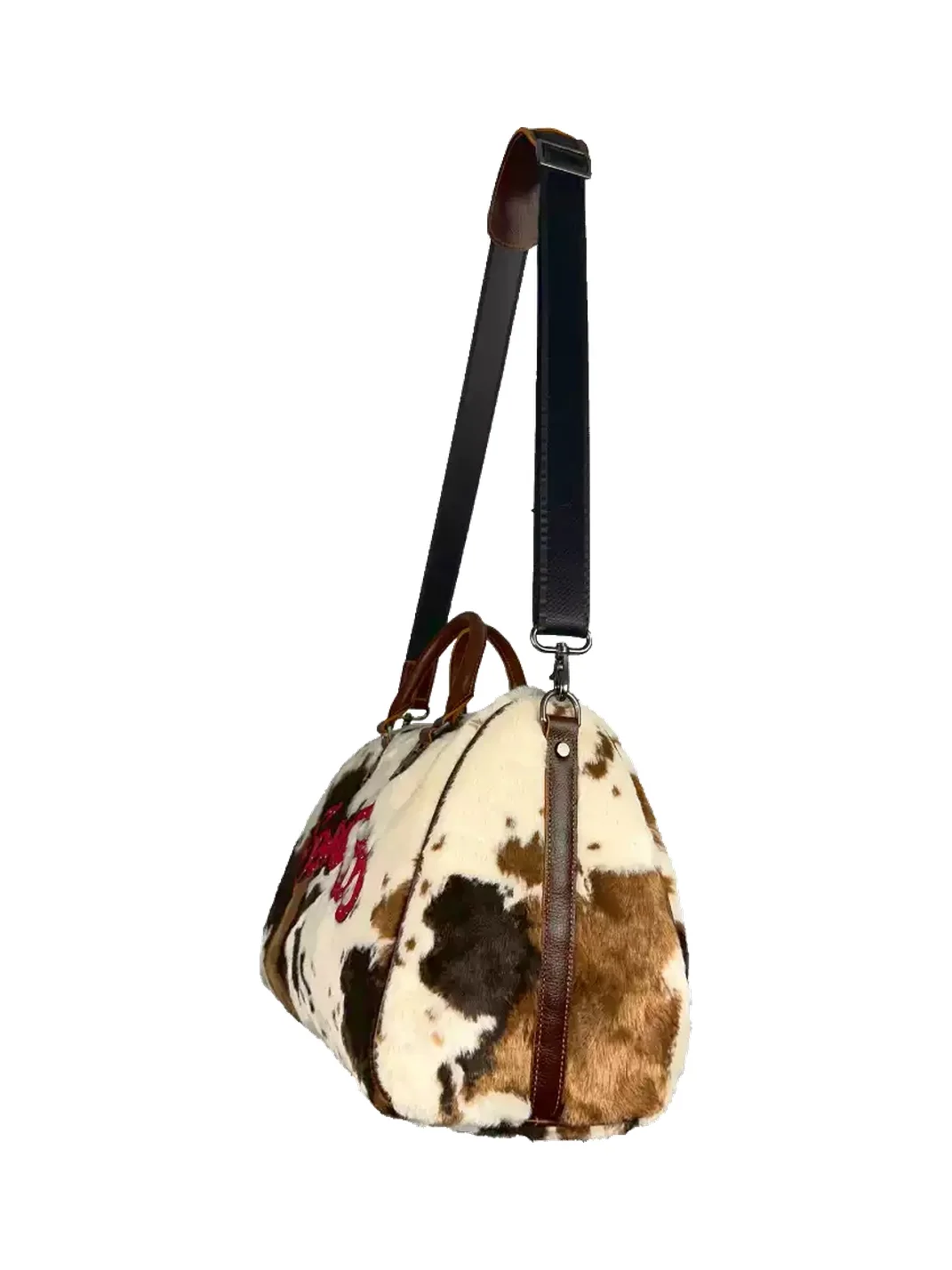 SevenJss | Large Cow Print Travel Duffel Bag