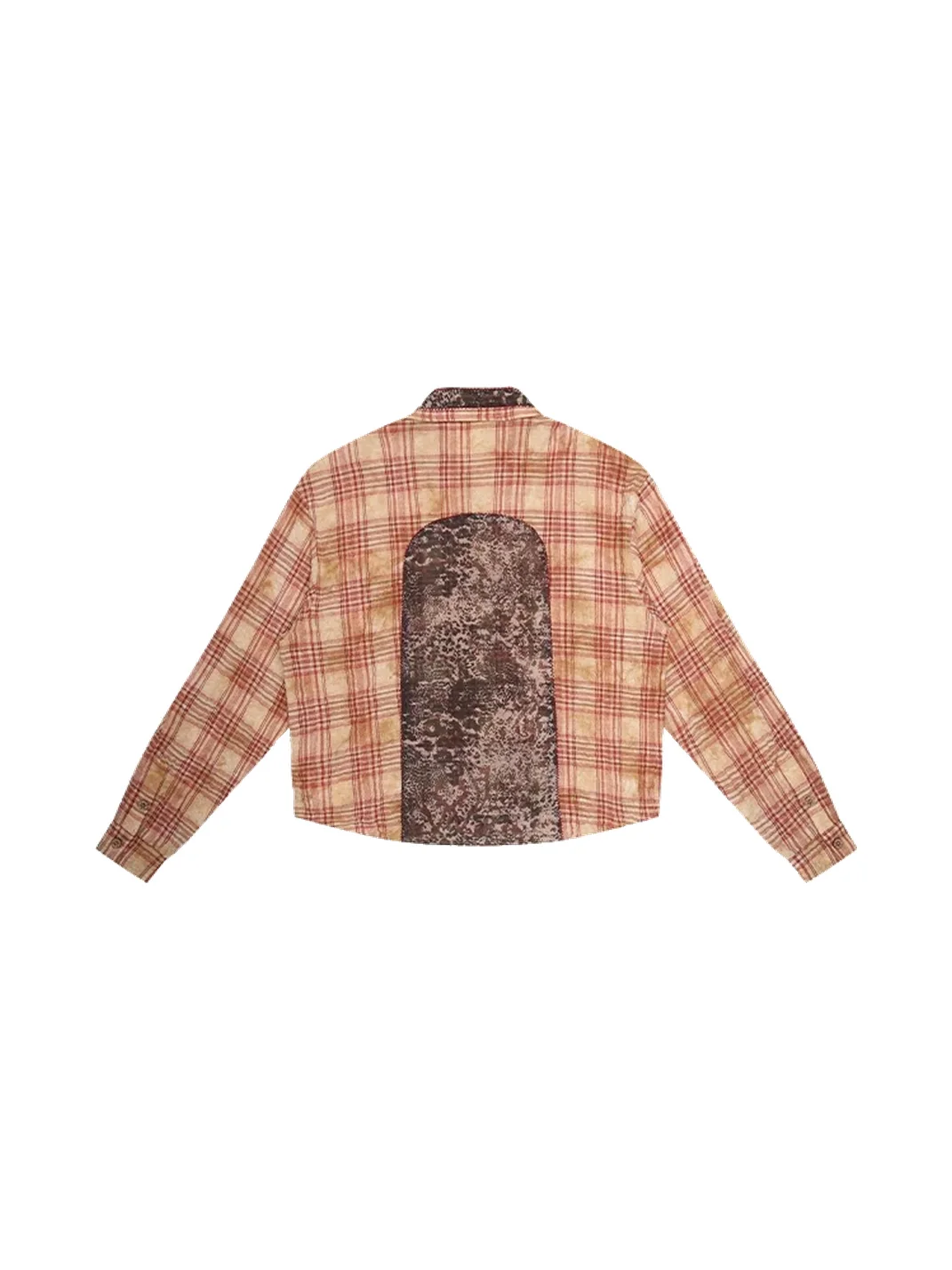 EMOBROTHER | Vintage Plaid Leopard Baroque Patchwork Shirt