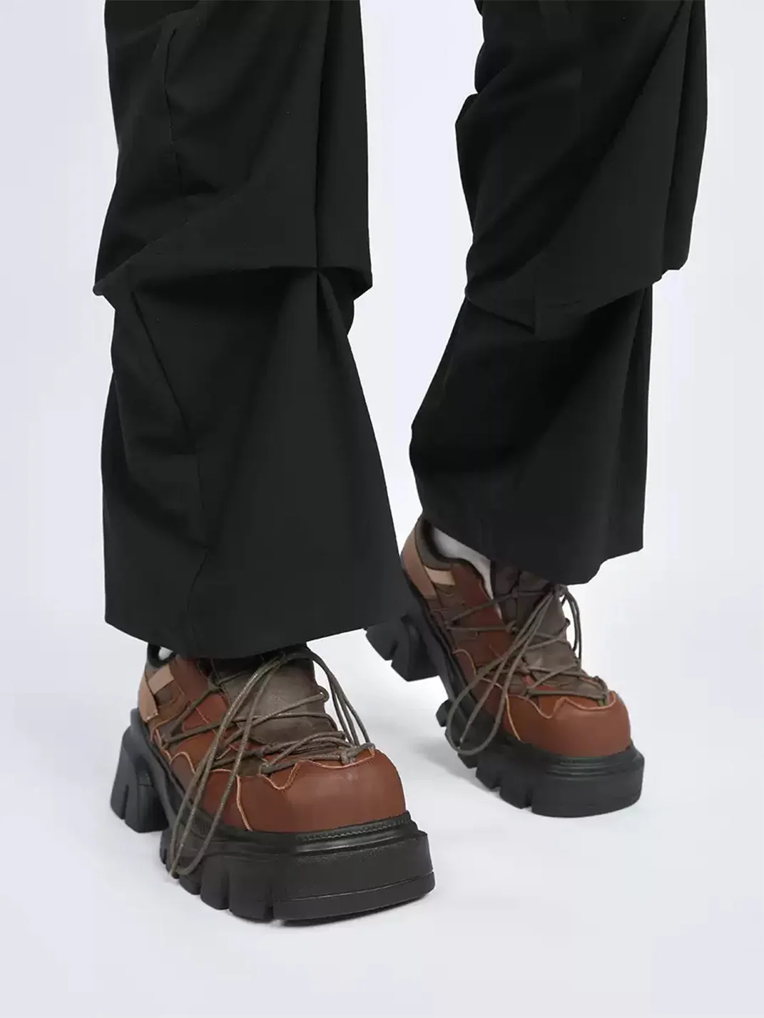 Enqo | Retro Platform Derby Shoes