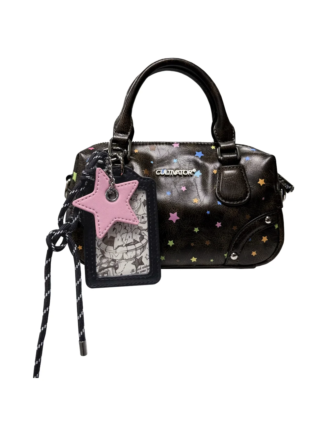 CULTIVATOR | Star Print Mini Boston Crossbody Bag