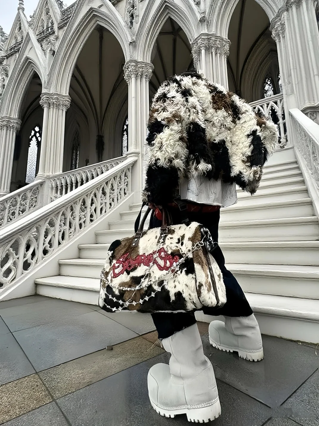 SevenJss | Large Cow Print Travel Duffel Bag