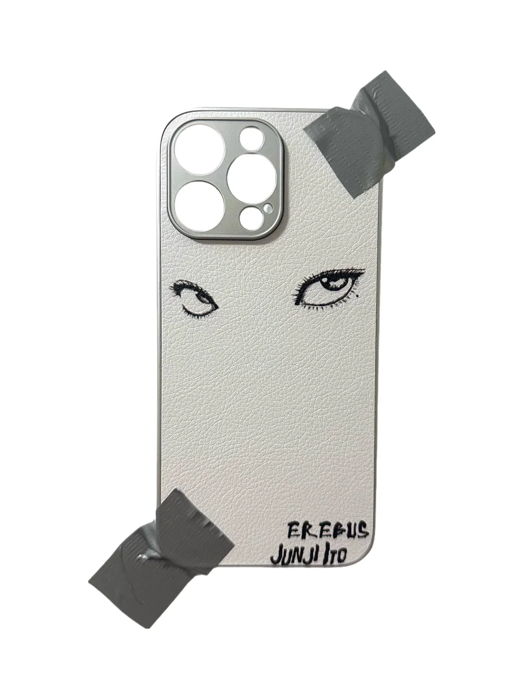 FromTheErebus | Eye Print Faux Leather Phone Case