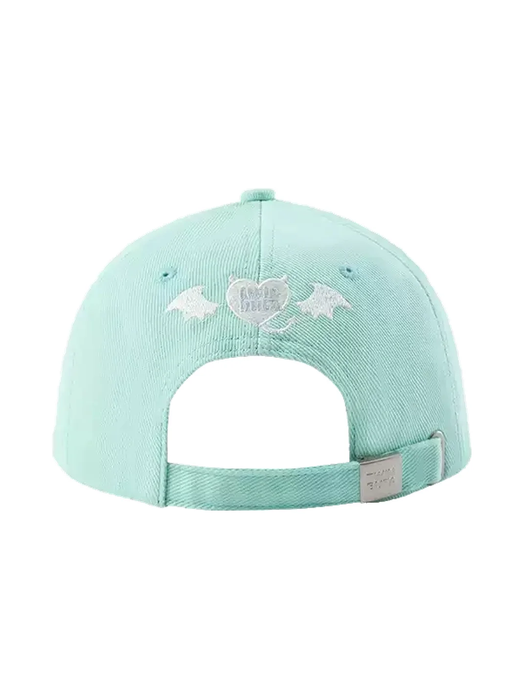 TWINBUTA | Embroidered Mint Blue Flat Brim Baseball Cap