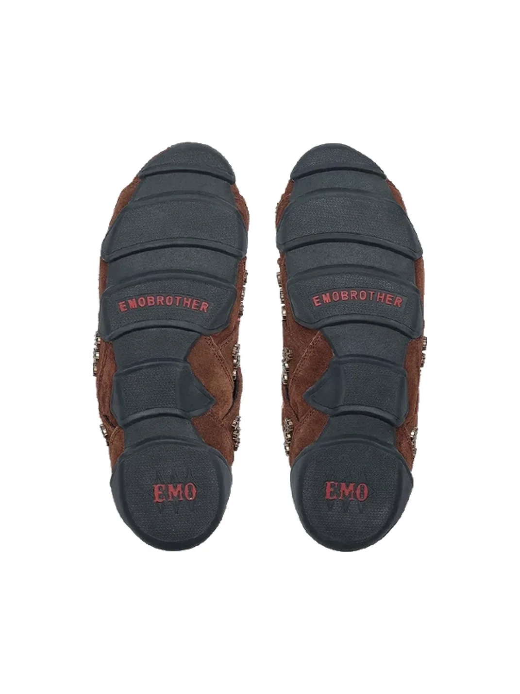 EMOBROTHER | Vintage Layered Suede Embroidered Mules