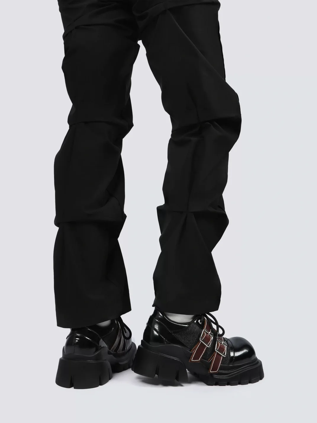 Enqo | Retro Buckled Platform Shoes