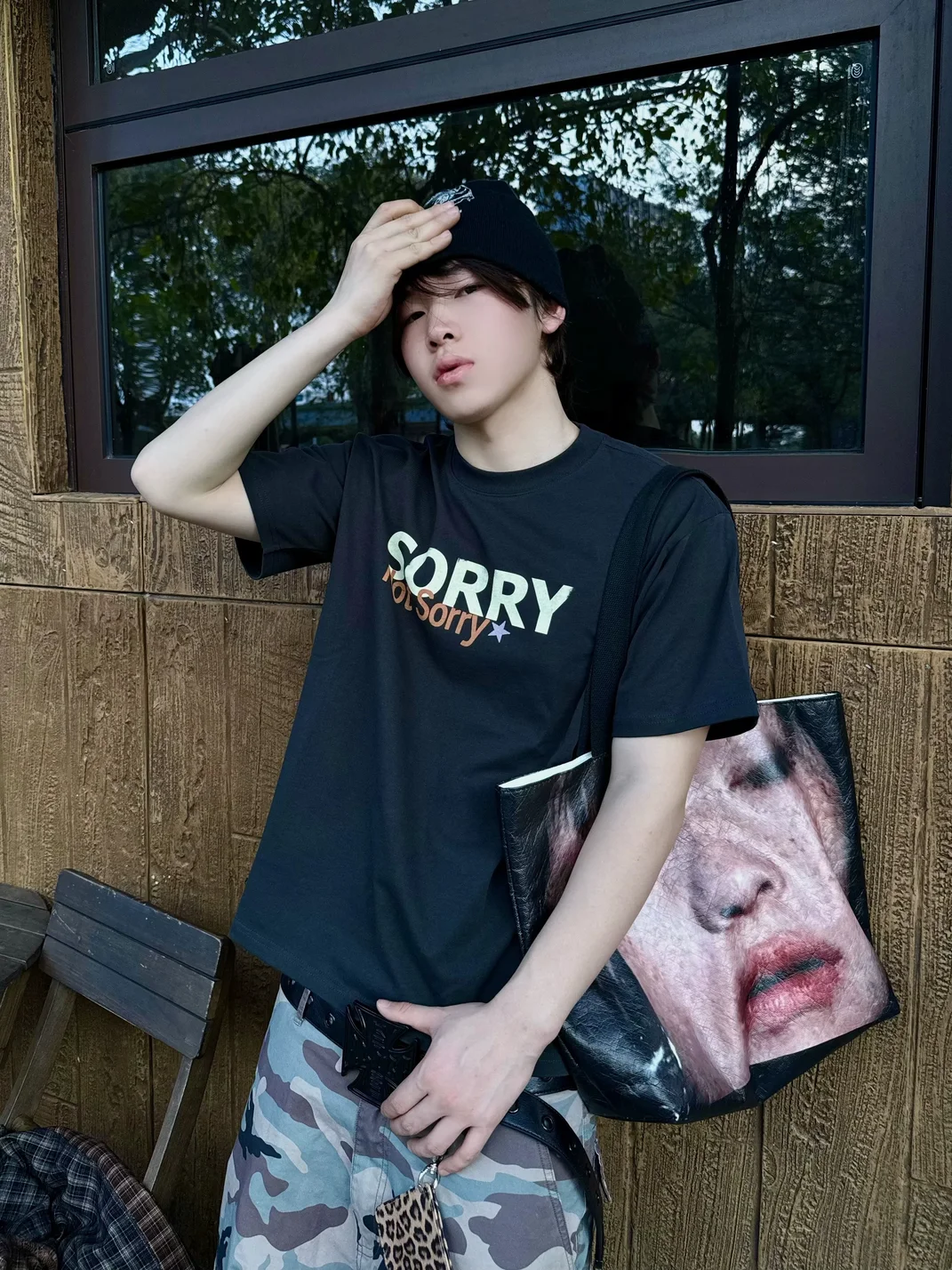 FromTheErebus | Portrait Print Waterproof Tote Bag