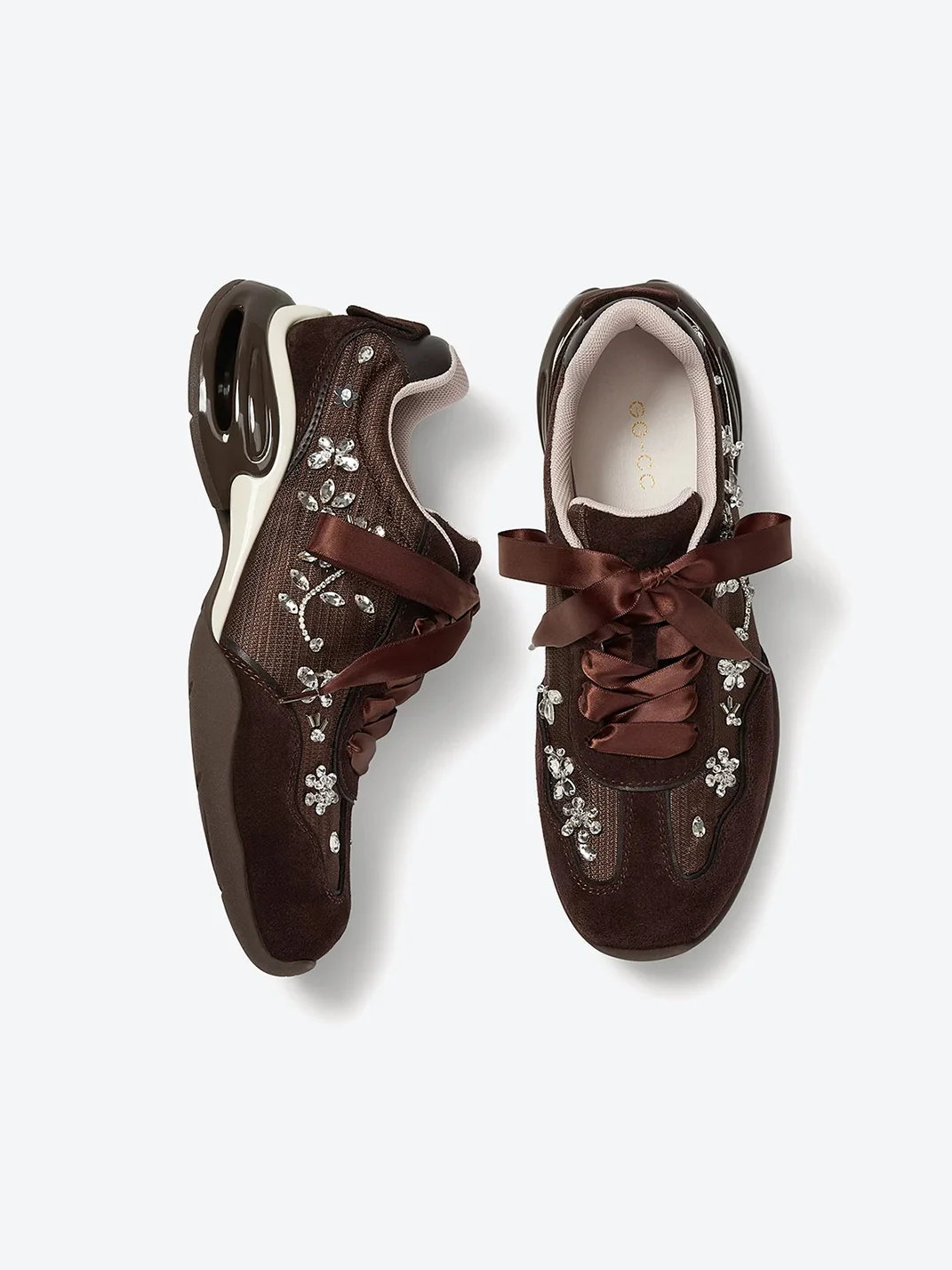 GGCC | Rhinestone Ballet Trainer Sneakers