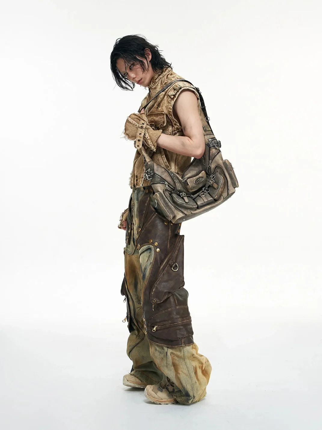 PERSONSOUL | Small Punk Sheepskin Shoulder Bag