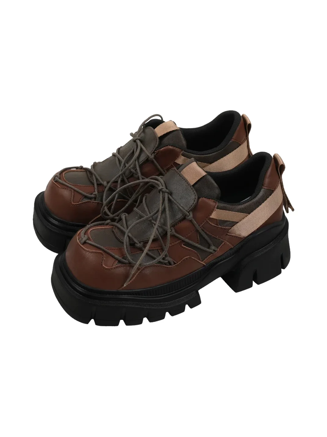Enqo | Retro Platform Derby Shoes