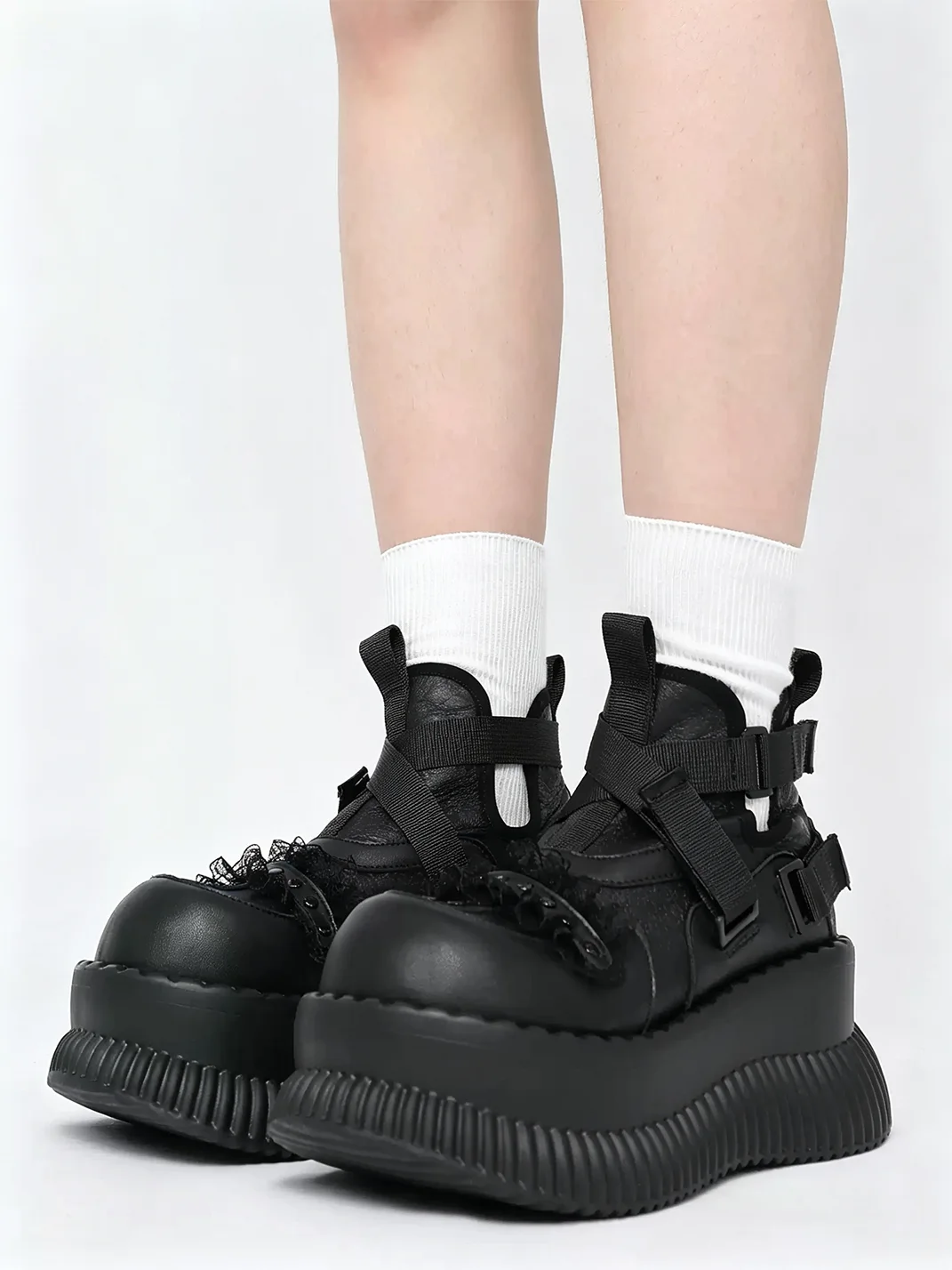 Puppet show | Dark Platform Ankle Boots