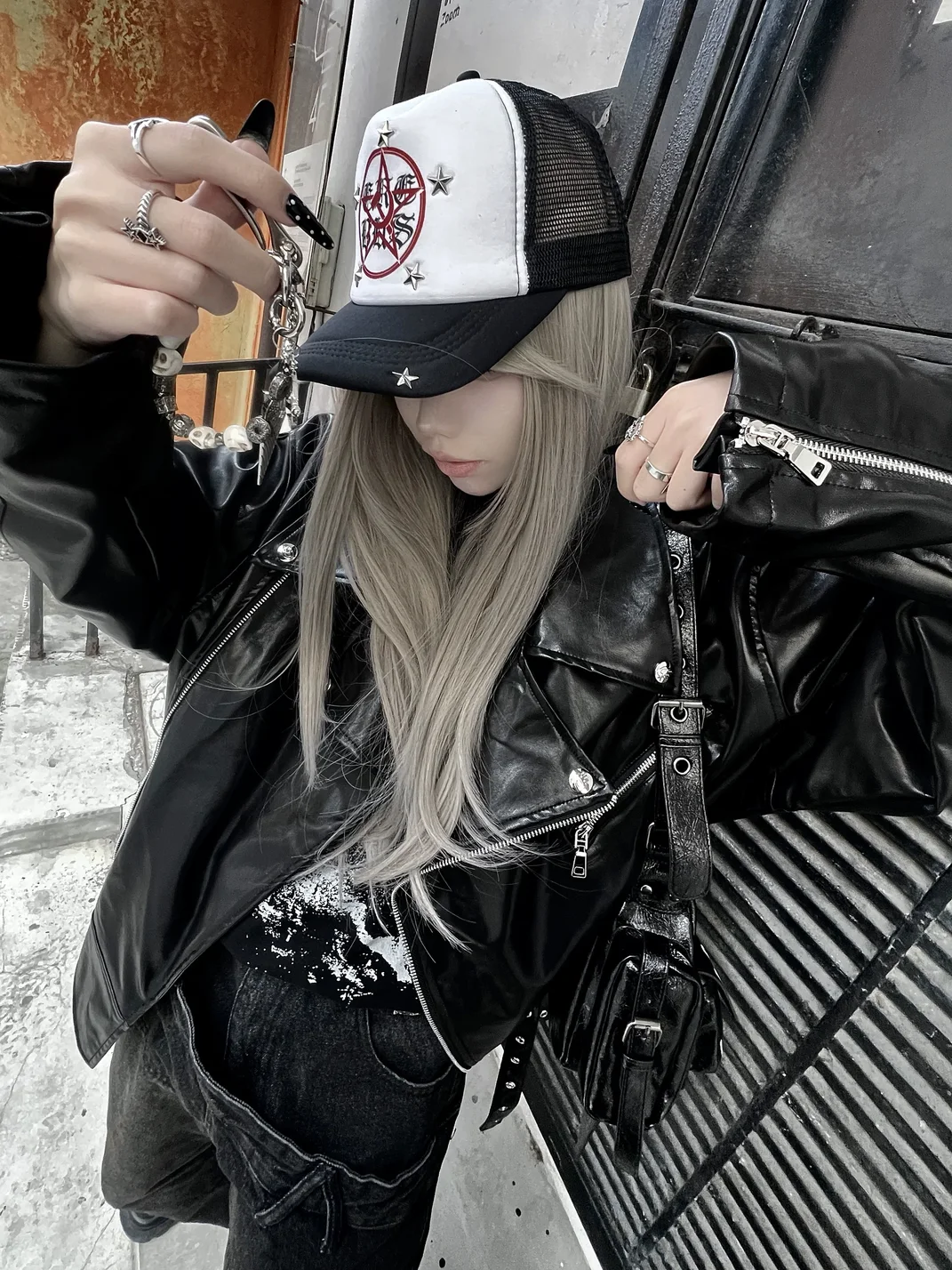 FromTheErebus | Iron Star Studded Trucker Cap