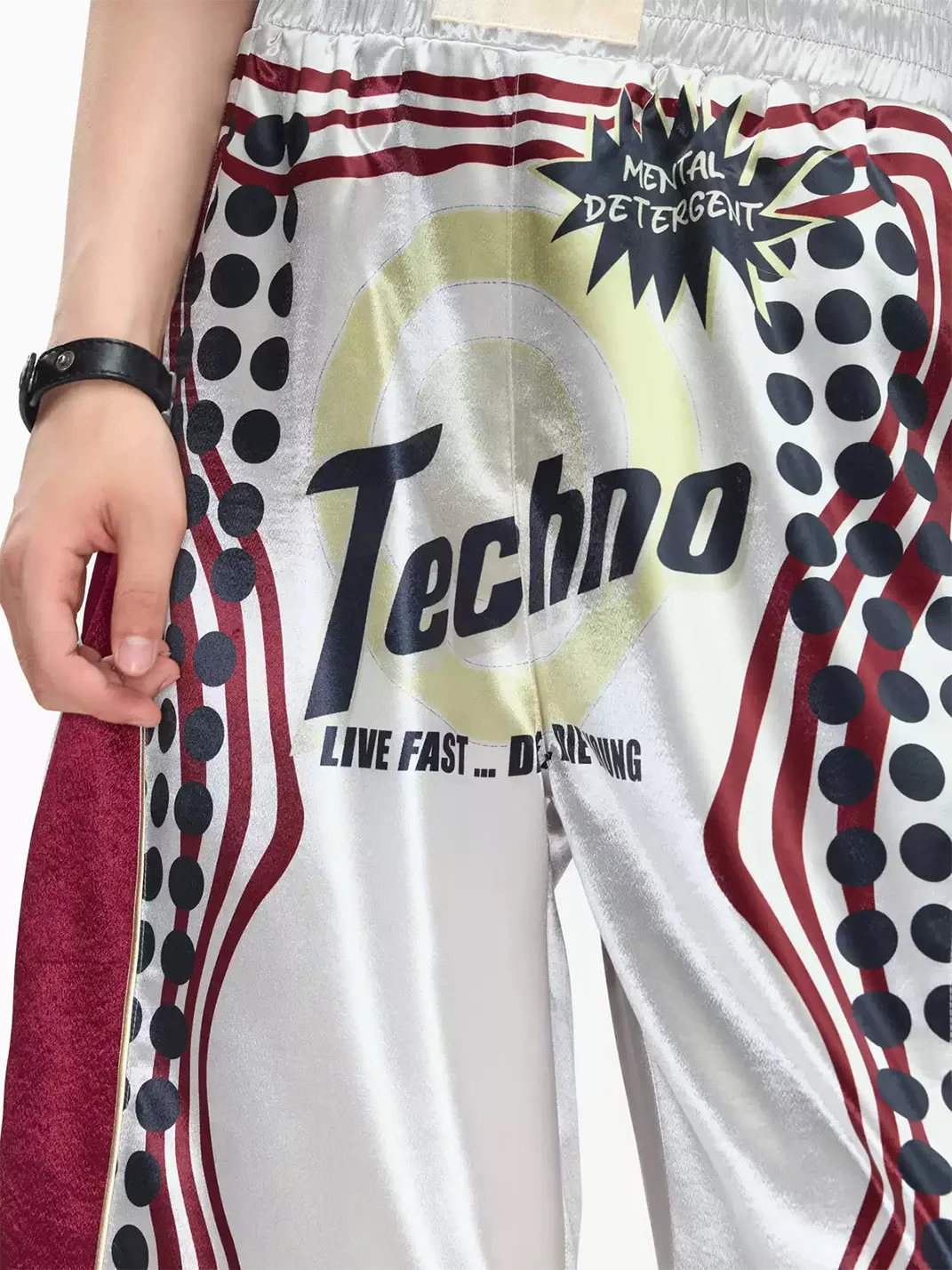 EMOBROTHER | Printed Contrast Cropped Basketball Shorts