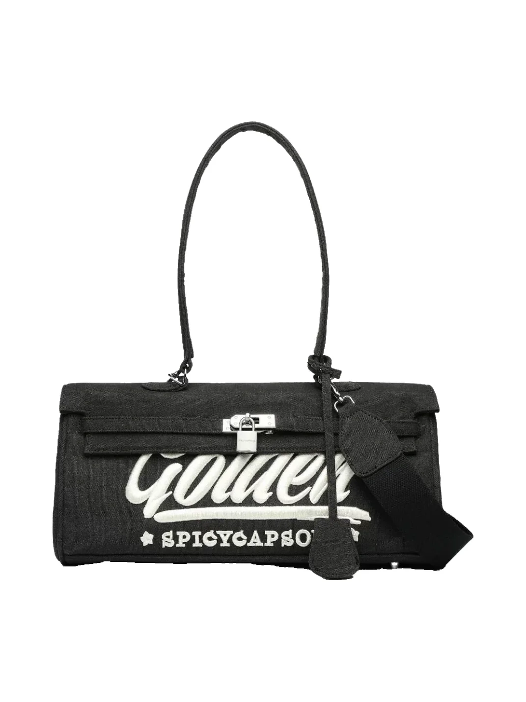 SpicyCapSoul | 16-Ounce Embroidered Denim Kelly Handbag