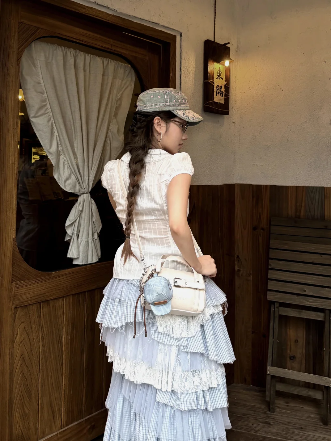 CULTIVATOR | Vintage Contrast Leather Boston Pillow Handbag