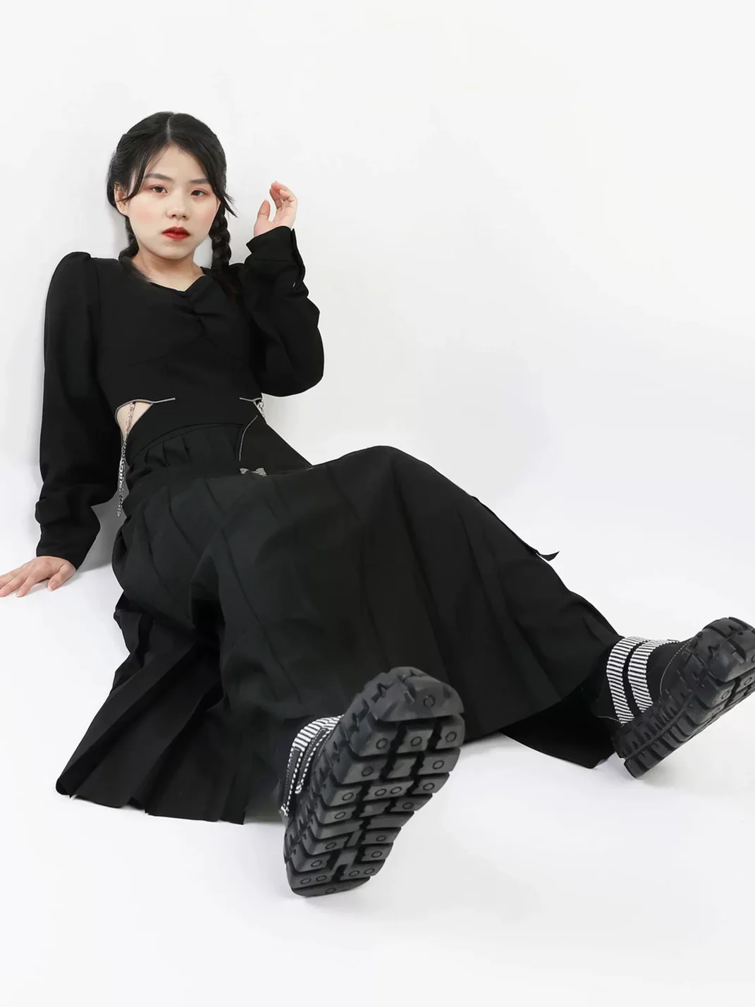 Enqo | Black Platform Mary Jane Shoes