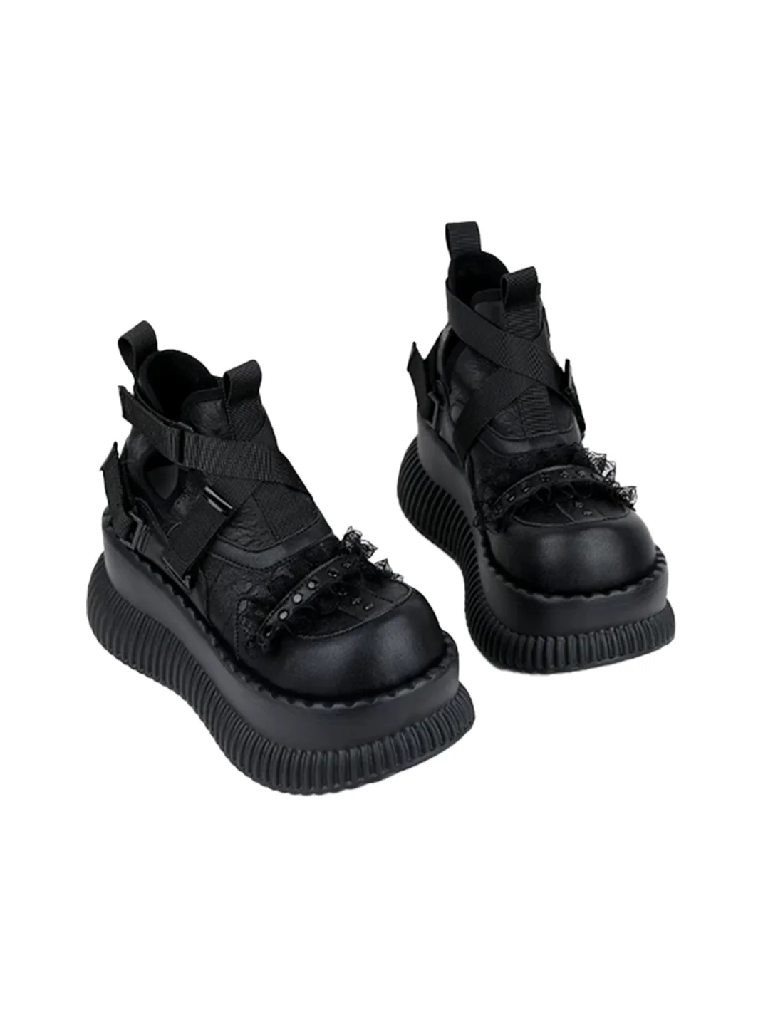Puppet show | Dark Platform Ankle Boots