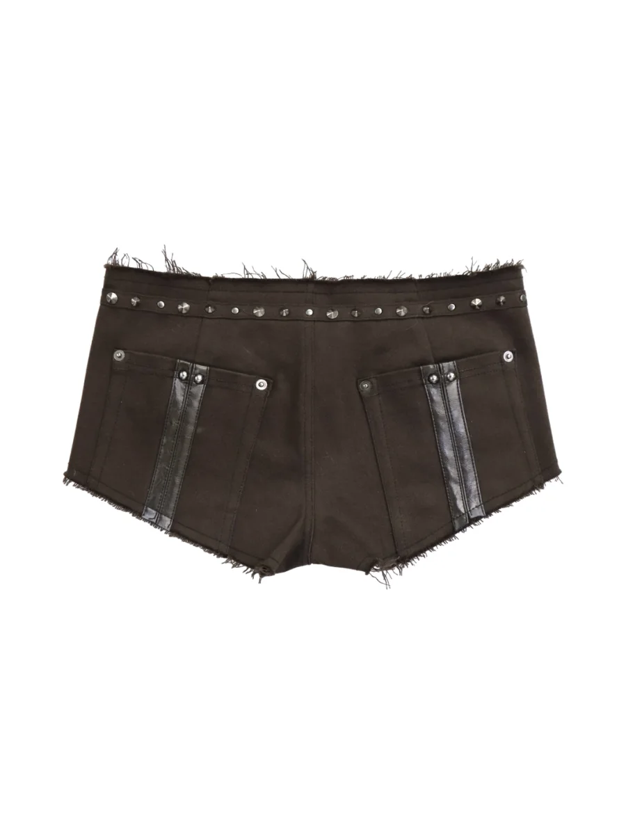 Flowers birds Market | Sequin Mini Skirt And Denim Shorts Set - 3