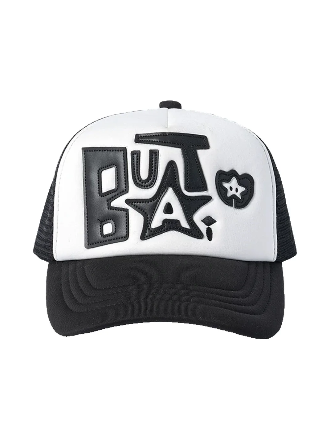 TWINBUTA | Colorblock Embroidered Patch Trucker Hat