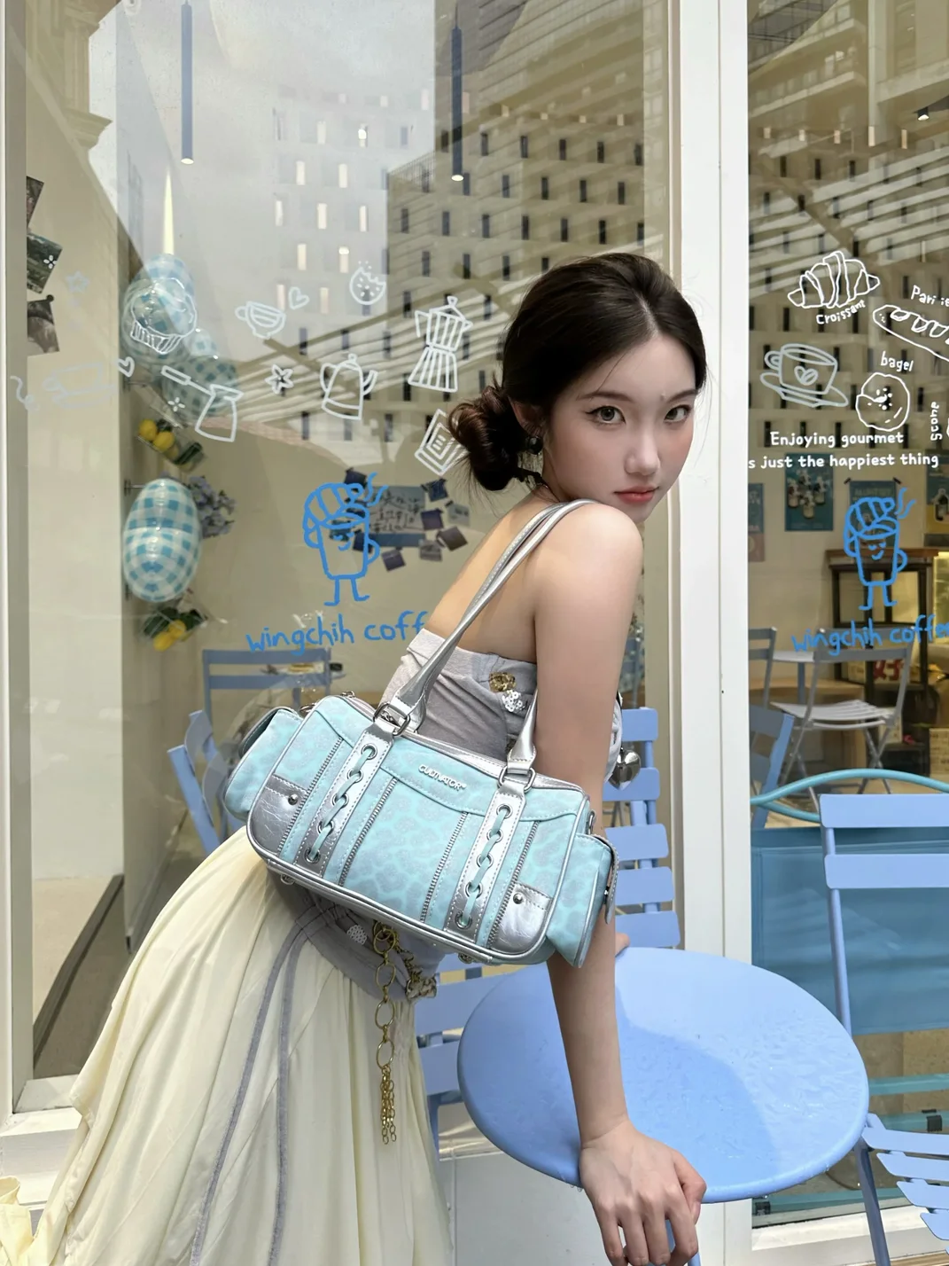 CULTIVATOR | Contrast Leopard Bowling Shoulder Bag