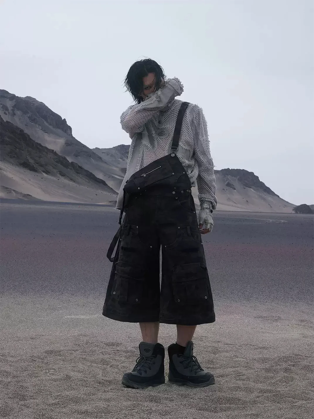 PERSONSOUL | Three-In-One Detachable Camouflage Cargo Pants