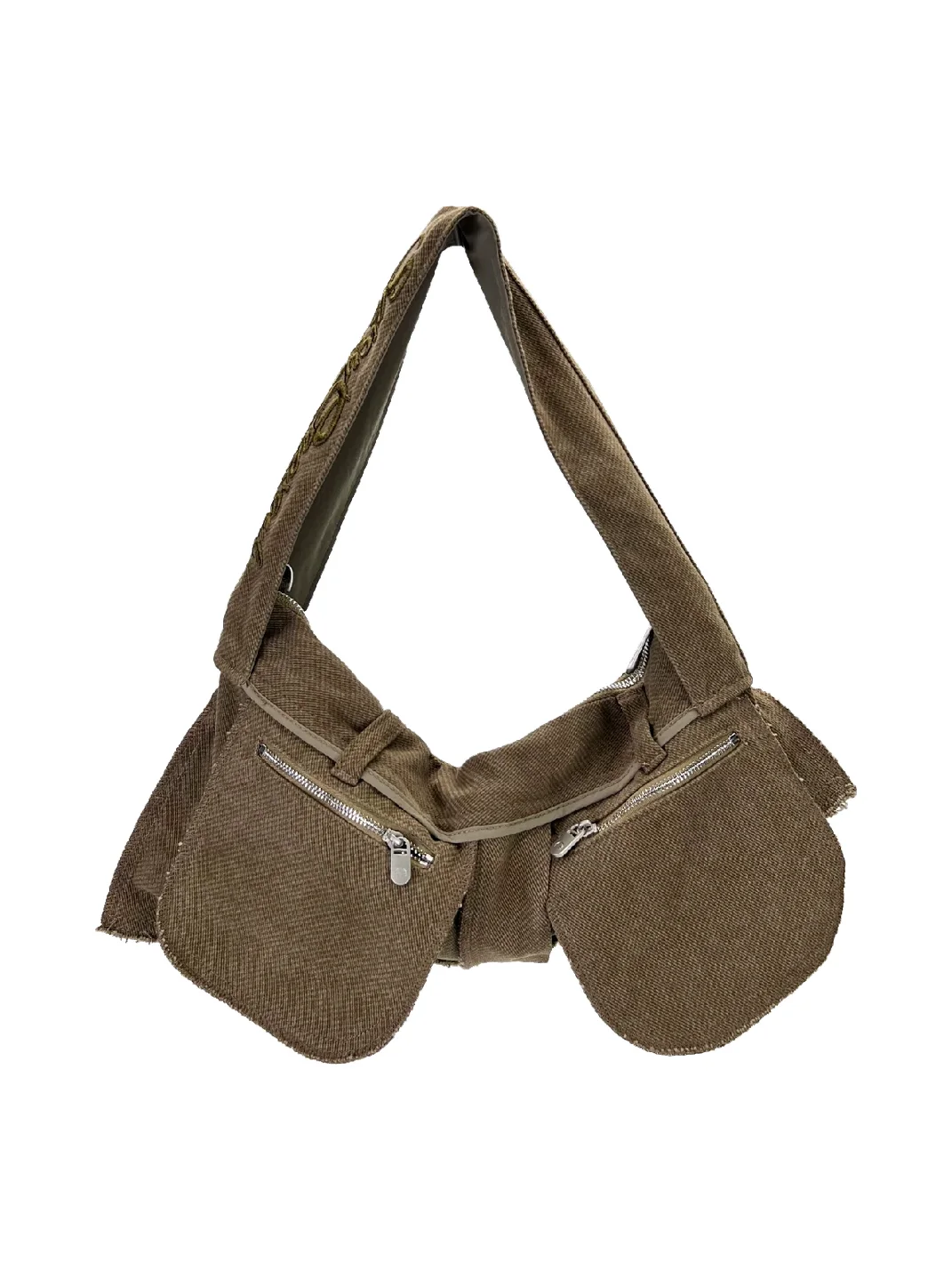 SpicyCapSoul | Washed Brushed Canvas Crossbody Shoulder Bag