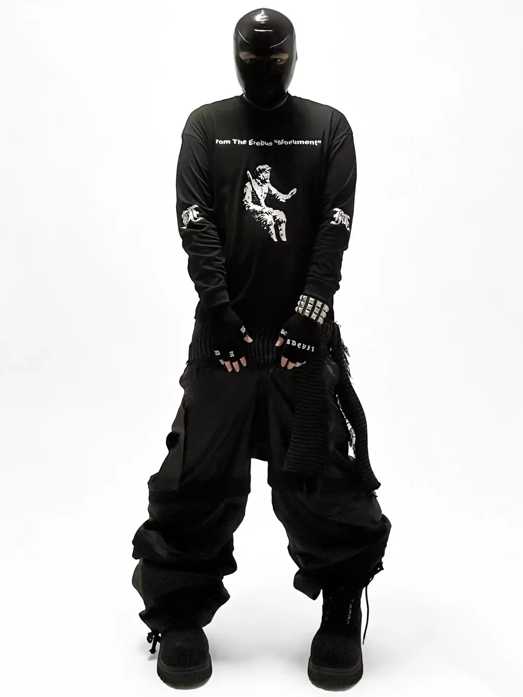 FromTheErebus | Boxy Long Sleeve Pistol Print Sweatshirt