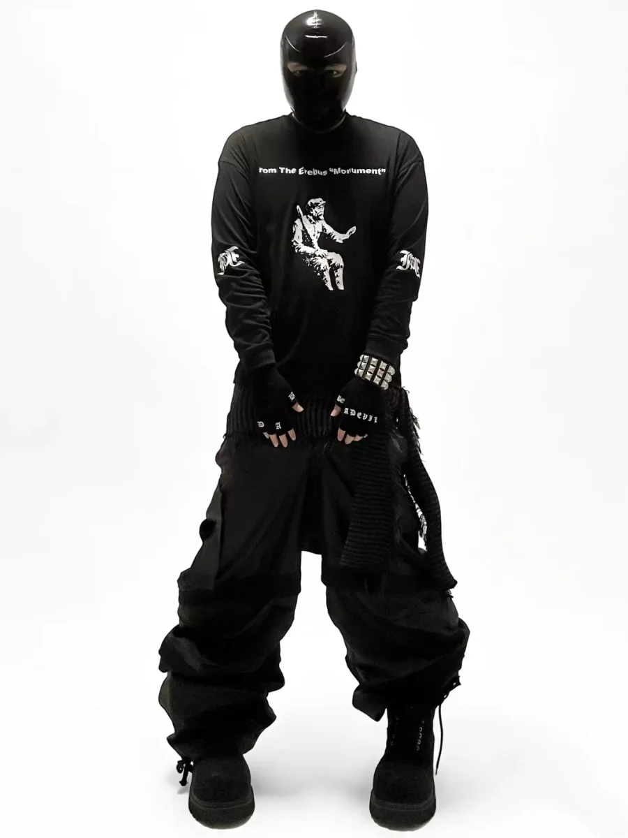 FromTheErebus | Boxy Long Sleeve Pistol Print Sweatshirt - 4